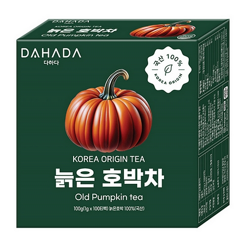허브앤티 다하다 늙은 호박차 100개입(1개)