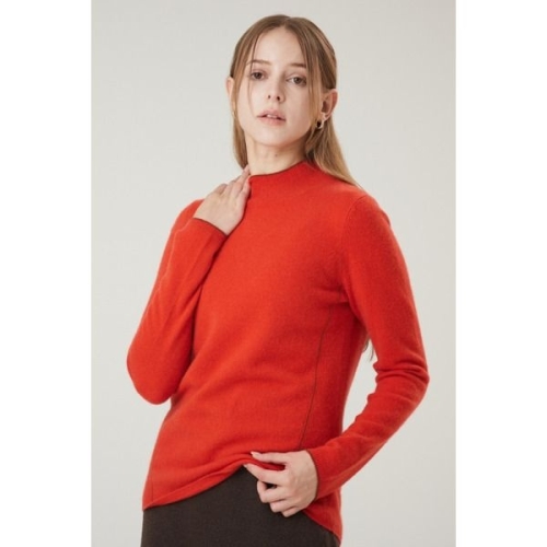 유닛 캐시미어 배색 모크넥 풀오버 UFG4-KMN401N_이미지