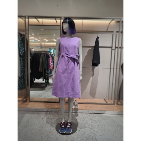  베네통 컬러블럭 대님 원피스 BAOP92431