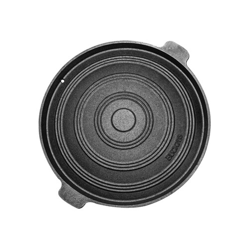 BUCK703  땡가격 SALE 무쇠 솥뚜껑 35cm 캠핑그리들 불판 고기불판 무쇠솥뚜껑 무쇠팬 캠핑용품 밀키트