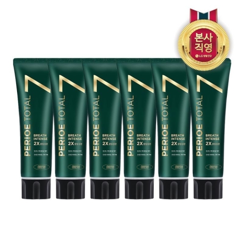 LG생활건강 페리오 토탈7 인텐스 프리징쿨링 120g (6개)
