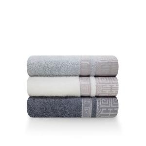 송월타월 격자 1장 170g/531gsm/40X80cm/뱀부얀혼방사_이미지