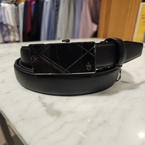 벨트 블랙 FOFBE1-204BK 천연소가죽 자동벨트 폭3CM 길이128CM 43인치용