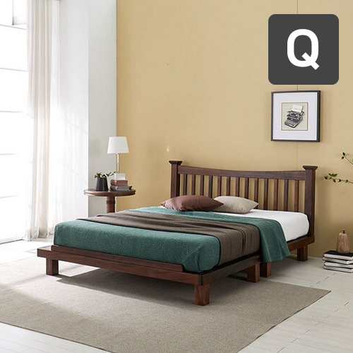 네오 루더 장미원목 침대 Q