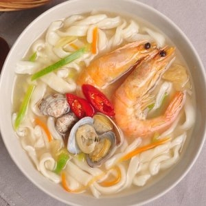 푸르젠 생칼국수 12인분세트 면2kg+멸치맛스프12봉_이미지