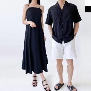 코디 원피스 임산부 모임룩 민소매 면 캐쥬얼 WFKXZ8C_이미지