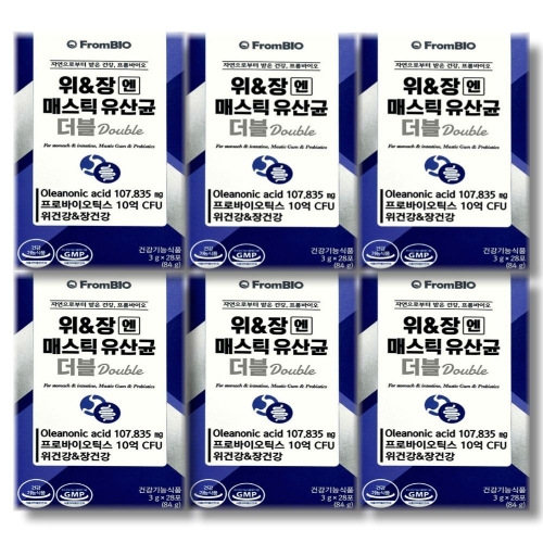 프롬바이오 위장엔 매스틱 유산균 더블 28포 (6개)_이미지