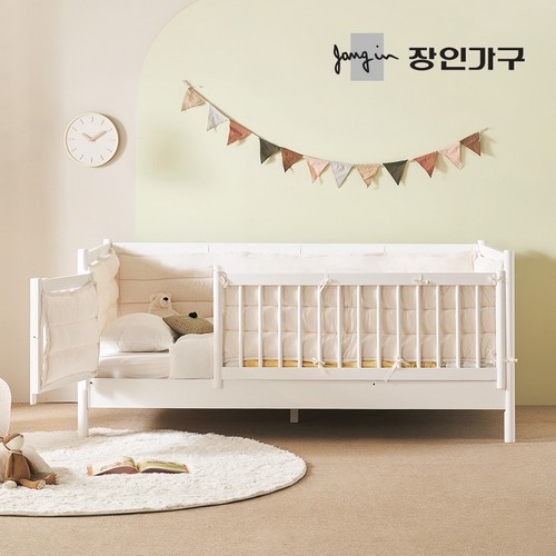 뉴피터 데이베드 올가드형 원목 침대 SS+범퍼가드