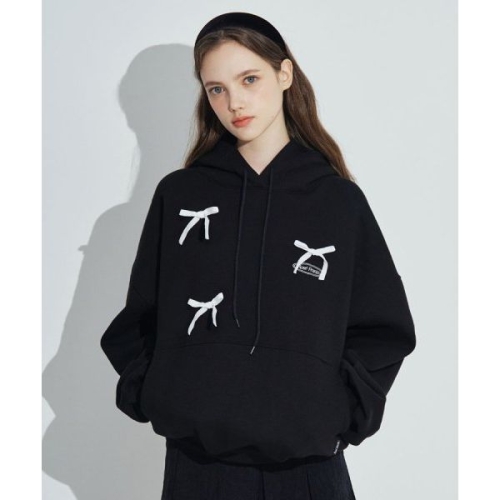로제프란츠 ROSEFRANTZ Velvet Ribbon Hoodie Black RSTS-07BK 255415