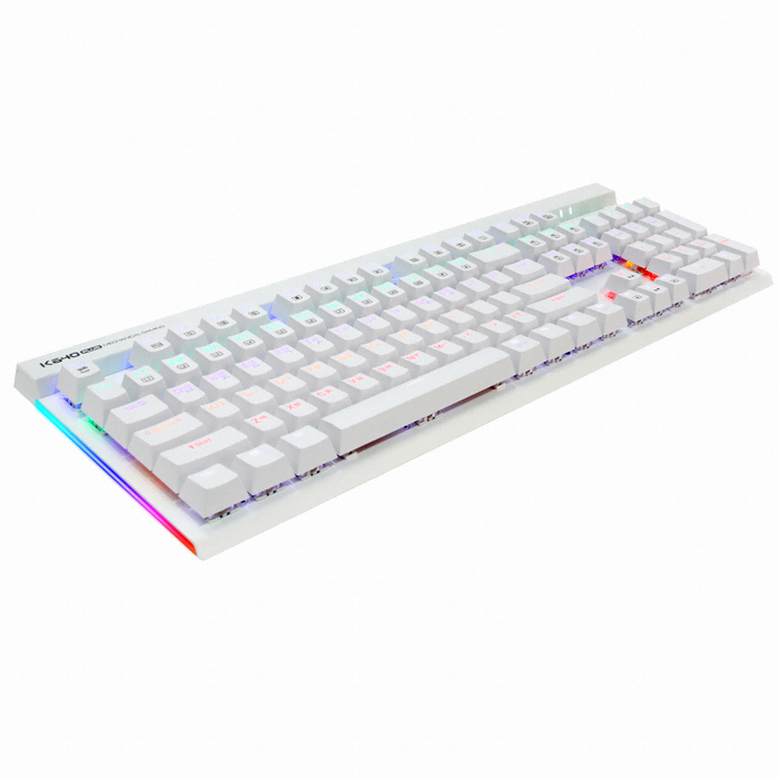 앱코 HACKER K640 플러스 축교환 측면 LED 게이밍 키보드 (블랙, 적축)_이미지