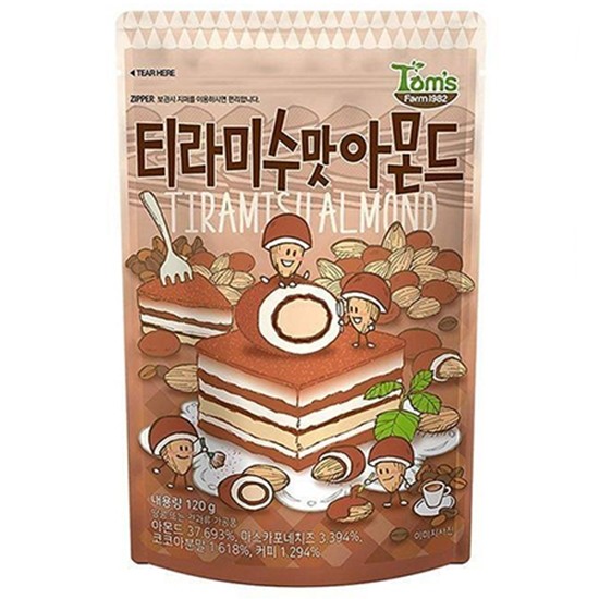HBAF 티라미수맛 아몬드 120g (1개)_이미지