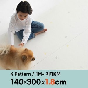 제로벨 18T 폭 140cm x PVC 롤매트 층간소음방지 놀이방매트