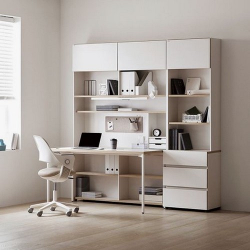 데스커 6단 콘센트형 책상세트+조명+도어+의자 (1200x590)_이미지