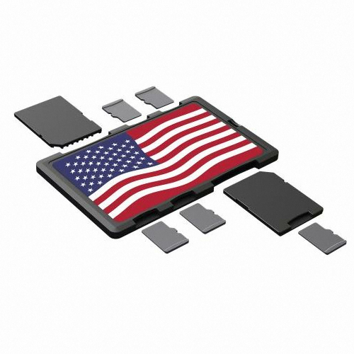 DiMedium DiMeCard 블랙 성조기 MicroSD/SD 카드 홀더 (해외구매)_이미지