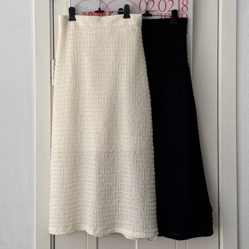 아이우먼 빅사이즈롱치마 U910L507 네임스판플레어스커트 LT