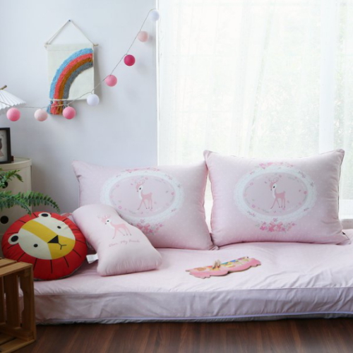 밤비월드 순면 대방석 대쿠션 커버세트 (솜포함)