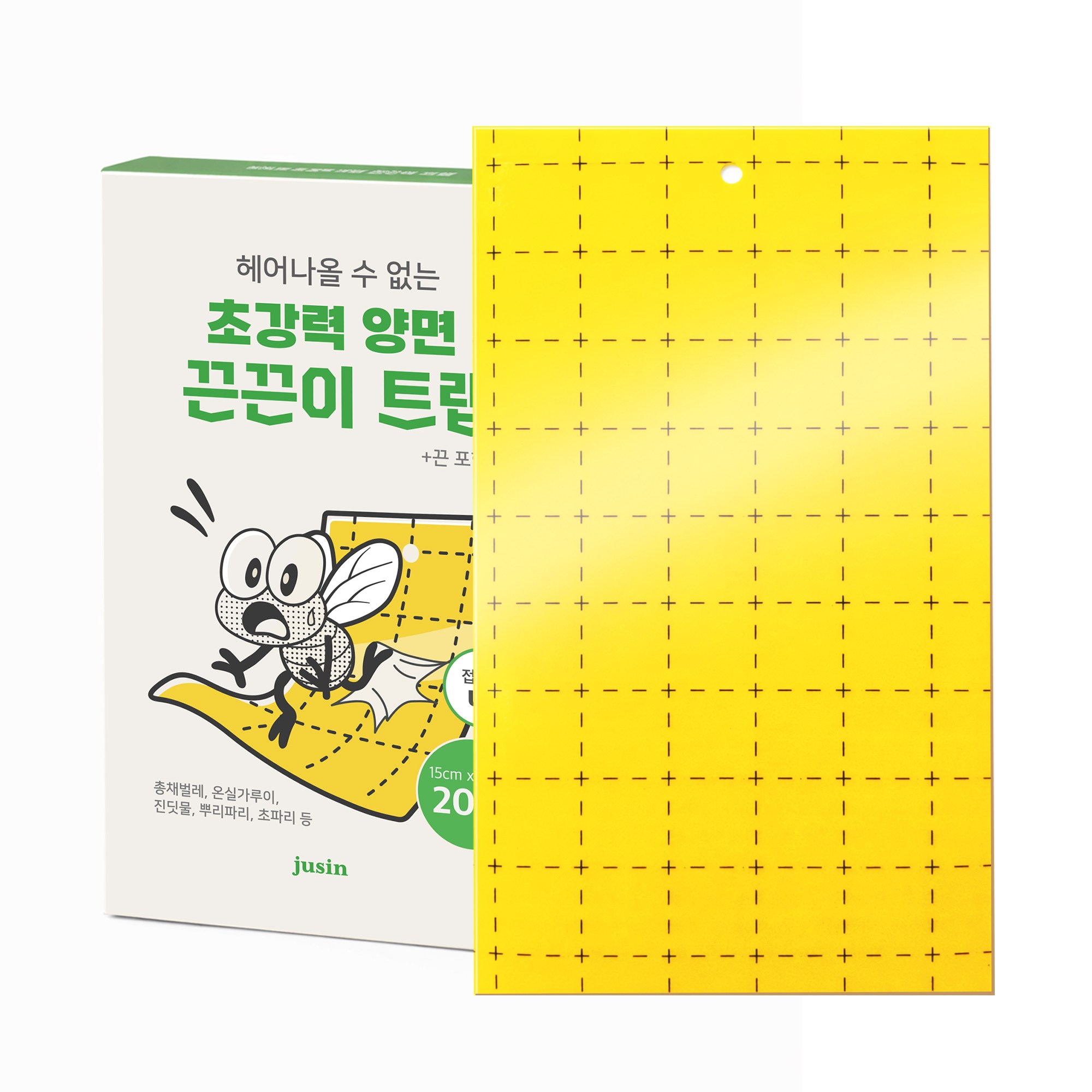 주신기업 초강력 양면 끈끈이 트랩 20개입이미지입니다. 누르면 해당 게시물로 새창이동합니다.
