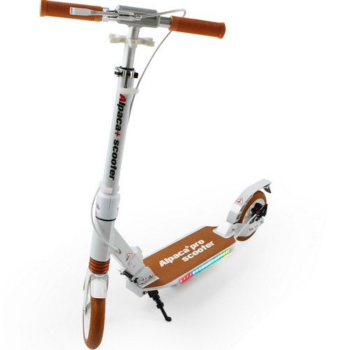 알파카 플러스 프로 LED 접이식 두발 킥보드 (화이트)_이미지