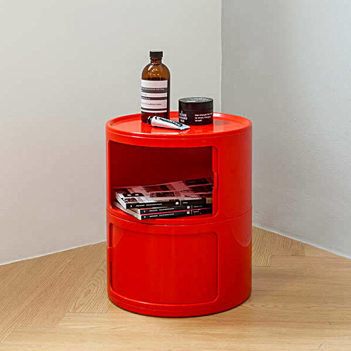 두닷모노 지니 원형 2단 수납장_이미지