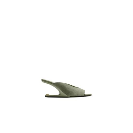 발망 오픈 토 스웨이드 뮬 샌들 GN0UR243LCMK T