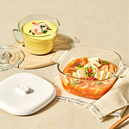 렌지쿡 탕찌개용기 + 계란찜용기 세트
