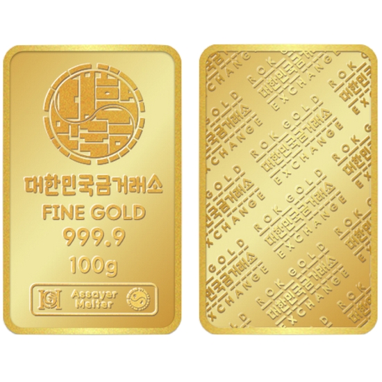 대한민국금거래소 골드바 100g_이미지