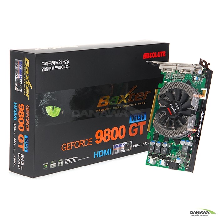 앱코 지포스 9800GT Baxter Vol.55 HDMI 512MB VF830_이미지