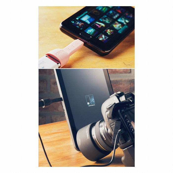 LOTS OTG USB 젠더 Popcon 시크블랙 [PHU-100BL]_이미지