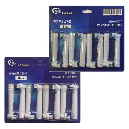 투스케어 오랄비 호환 일반용 칫솔모 EB-17 + 프리시즌 EB-20 세트 (16개)_이미지