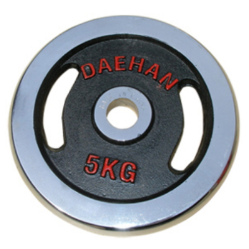 대한스포츠 3중 크롬도금 바벨 원판 (5kg, 1개)_이미지
