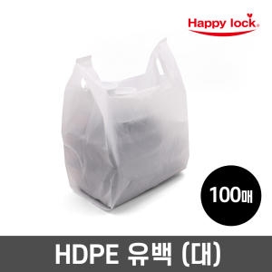 올팩코리아 해피락 NEW 배달 비닐봉투-HD유백 대 /100매