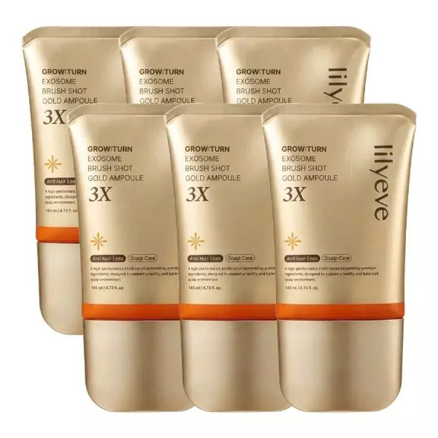 릴리이브 그로우턴 엑소좀 브러쉬 샷 골드 앰플 3X 140ml[6개]