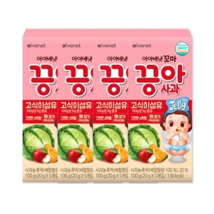 아이배냇 꼬마 끙아젤리 사과 100g (4개)_이미지