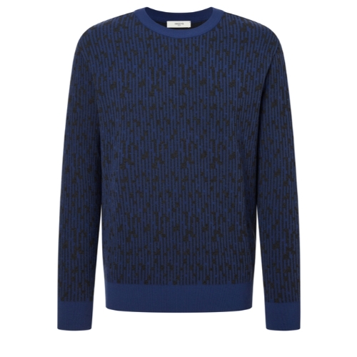 헤지스골프 패턴 니트 HUSW4C613N2_이미지