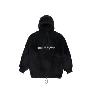 이자벨마랑 남성 ULYSSE 플리스 후드 티셔츠 블랙 24PSW0104HA-B1M06H-0_이미지