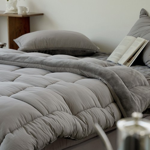 누비지오 스르륵 자가발열 극세사 차렵이불 세트 (슈퍼싱글 SS)_이미지