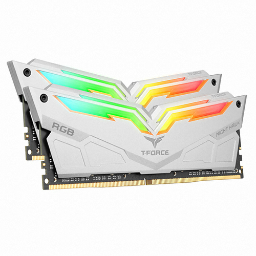TeamGroup T-Force DDR4-3200 CL16 Night Hawk RGB 화이트 패키지 서린 (32GB(16Gx2))_이미지