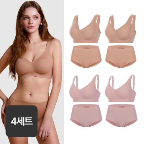 WOX 앤 꿈의브라 포근 패키지 8종 브라4종+팬티4종 1107937