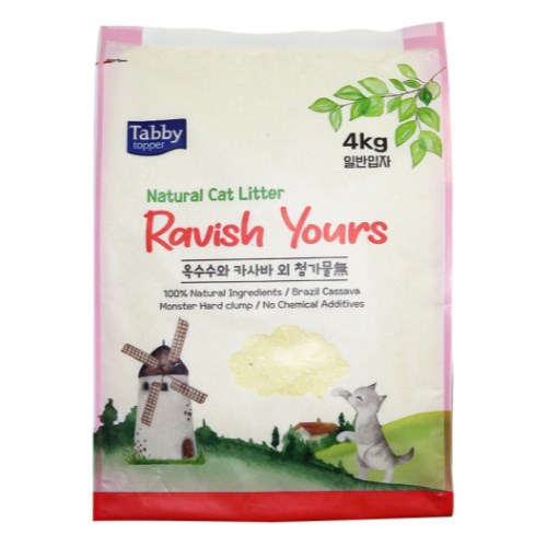 테비토퍼 Ravish Yours 라유 카사바 일반입자 4kg (1개)
