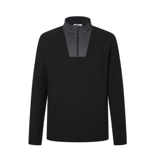 LF 닥스골프 울 혼방 플리스 반집업 DGTS4D771BK