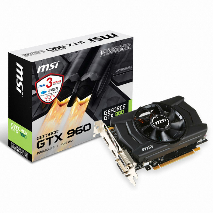 MSI 지포스 GTX960 OC D5 2GB 미니 아머 반석전자_이미지