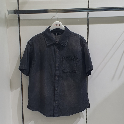 소이 5부 블랙 데님 셔츠 26M5304_BK_KG_이미지