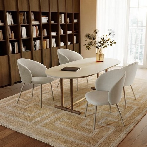 까사미아 알로 LDK 세라믹 식탁 1800 (일반형의자4개)_이미지