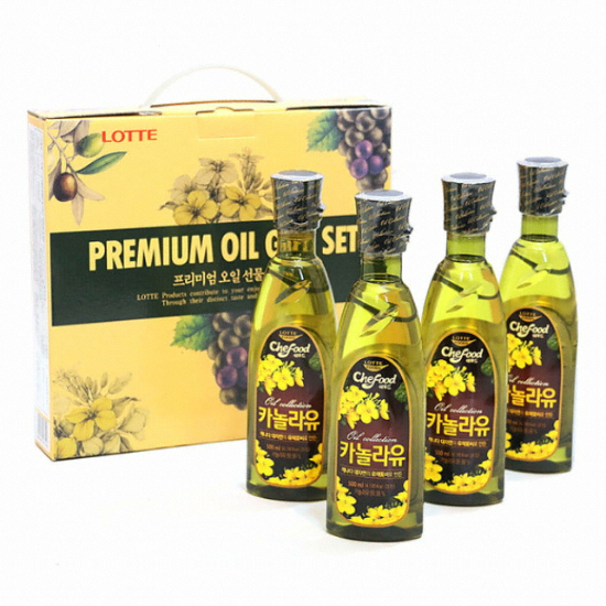 롯데푸드 카놀라유 500ml 4입 세트 (1개)_이미지