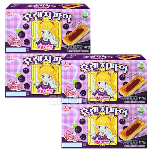 해태제과 후렌치파이 블랙커런트 192g (4개)