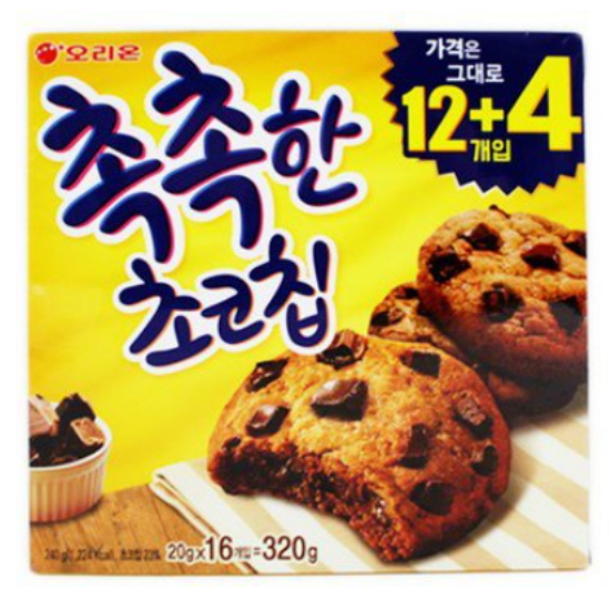 오리온 촉촉한 초코칩 320g (6개)