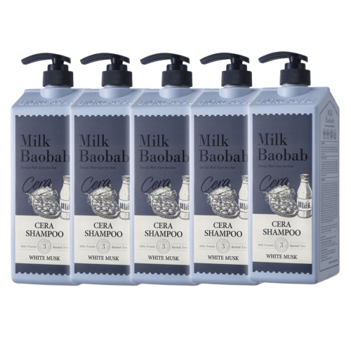 밀크바오밥 세라 샴푸 화이트머스크 1200ml (5개)_이미지