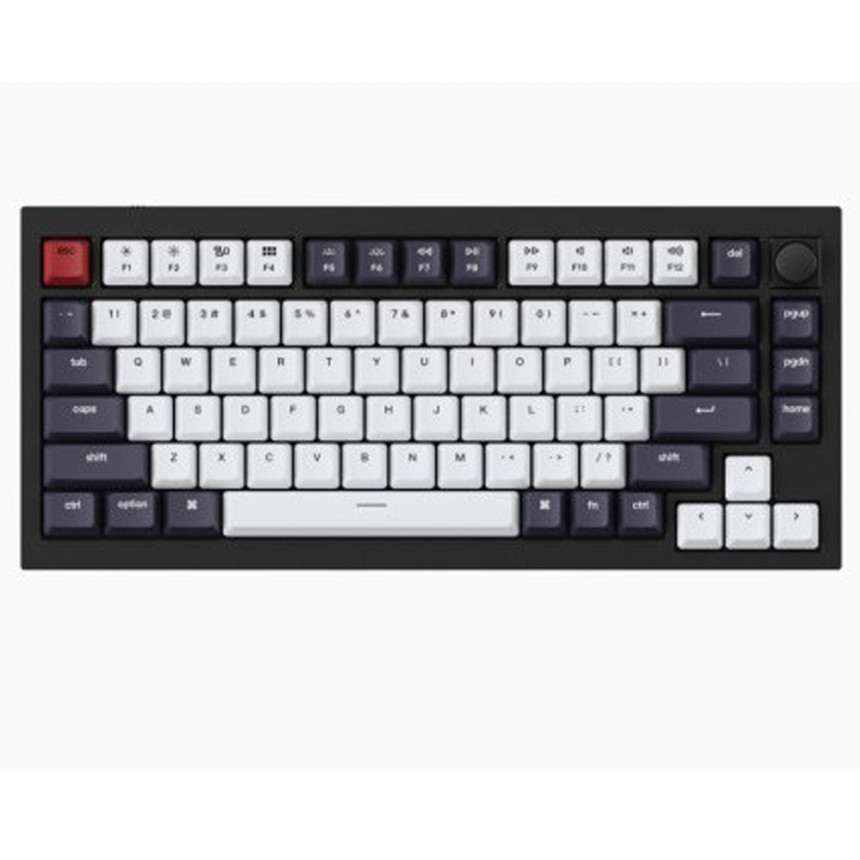 Keychron Q1 노브 블랙 알루미늄 커스텀 (적축)_이미지