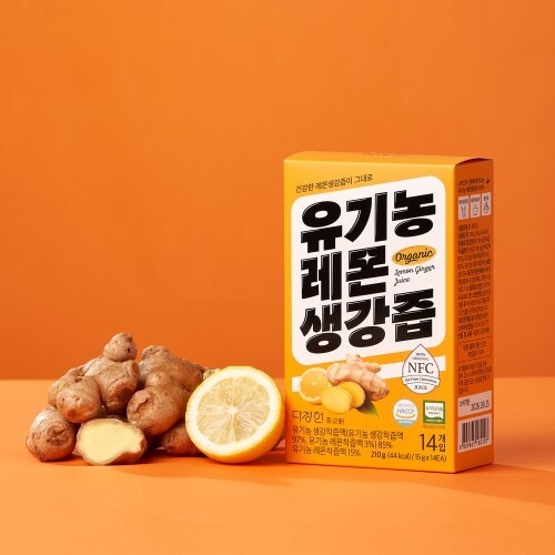 올가홀푸드 유기농 레몬생강즙 15g 14포 (1개)_이미지