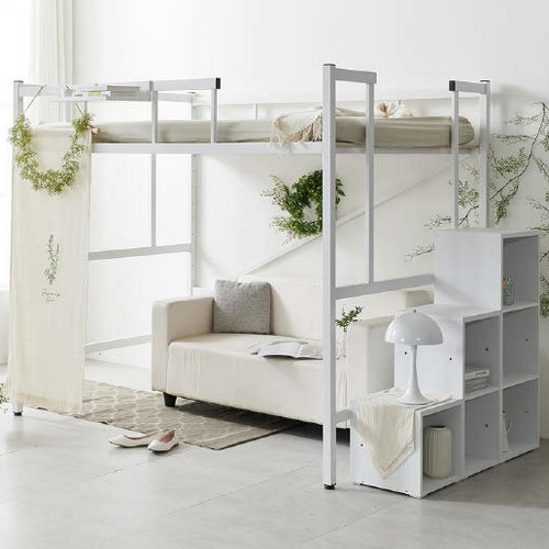 골든스트릿 레벨업 높이조절 수납계단형 벙커침대 D (매트별도)_이미지